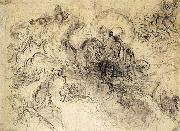 Eugene Delacroix Apollo Slays Python Germany oil painting artist